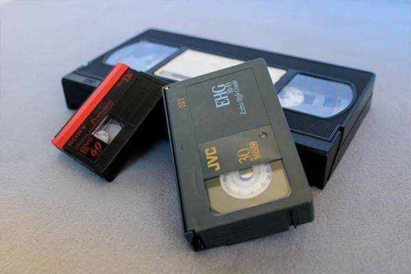 VHS, VHS-C and MiniDV tapes